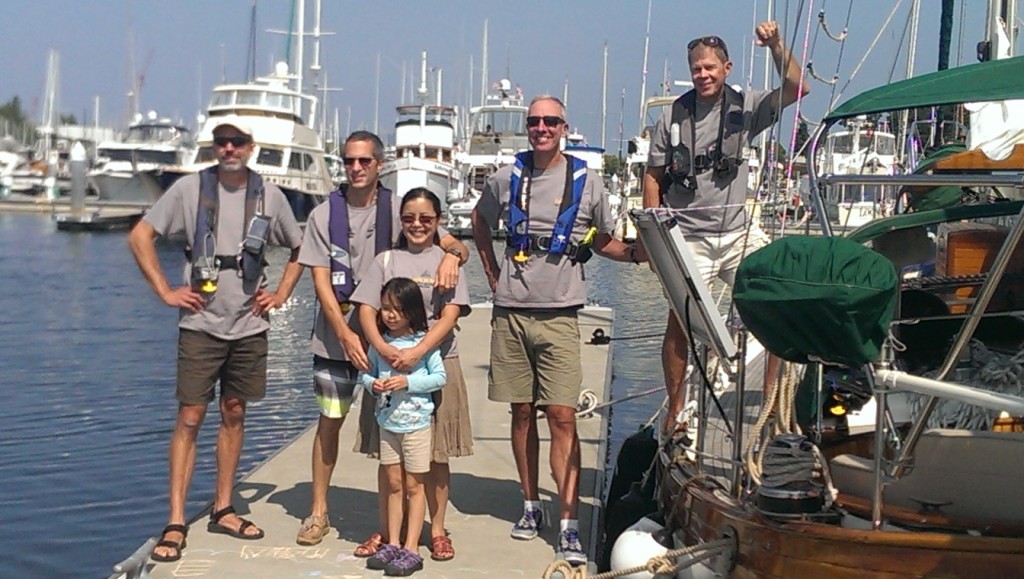 Dockside photo of the crew